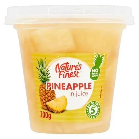 Natures Finest Pineapple in Juice 200g