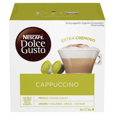 Nescafe Dolce Gusto Cappuccino Coffee Pods x 16