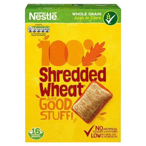 Nestle Shredded Wheat Wholewheat Biscuits 16 Pack