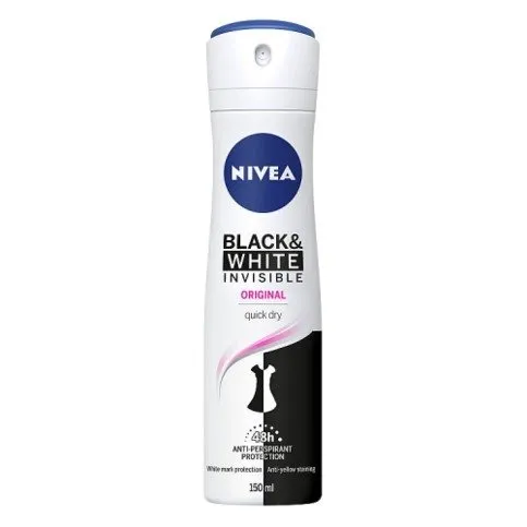 Nivea Black & White Original Anti-perspirant Deodorant Spray 150ml
