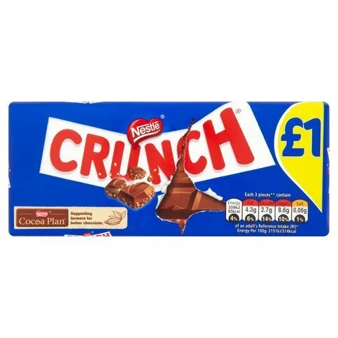 Crunch Milk Chocolate Sharing Bar 100g