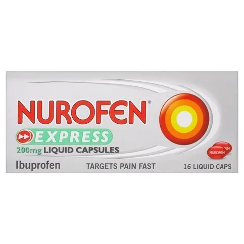 Nurofen Express 200mg Liquid Capsules 16 Liquid Capsules