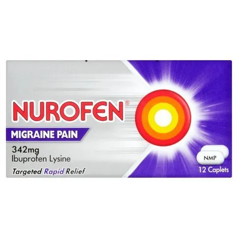 Nurofen Migraine Pain Caplets, Pack of 12