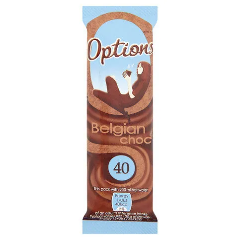 Options Belgian Chocolate Sachet 11G