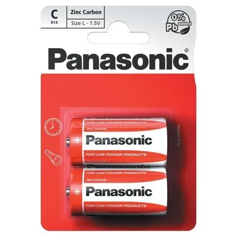 Panasonic Battery "C" Electronic Batteries 
