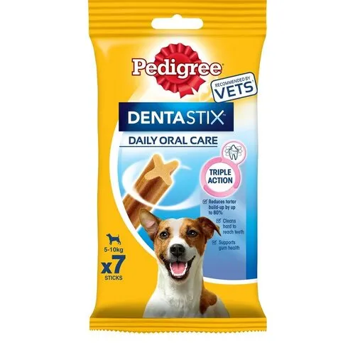 Pedigree Dentastix Daily Adult 1+ Small Dog Treats Dental Chews 7 Sticks - Dog food