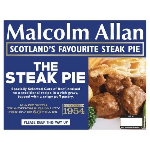 Malcolm Allan The Steak Pie 380g