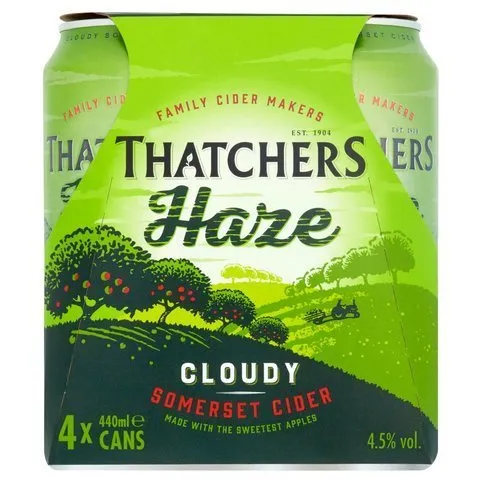 Thatchers Haze Cider 4 x 440ml