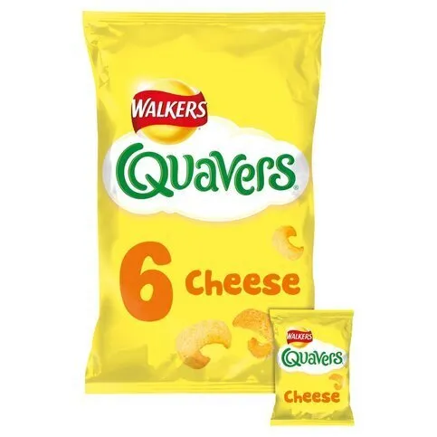 Walkers Quavers Cheese Multipack Snacks 6x16g