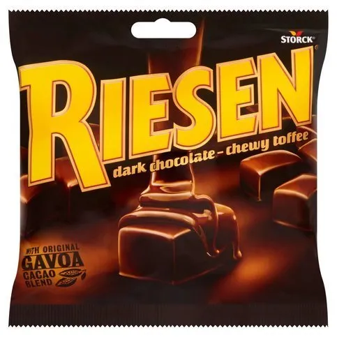Riesen Dark Chocolate - Chewy Toffee 135g