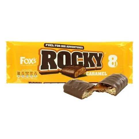 Fox's Rocky 8 Caramel Bars 169g