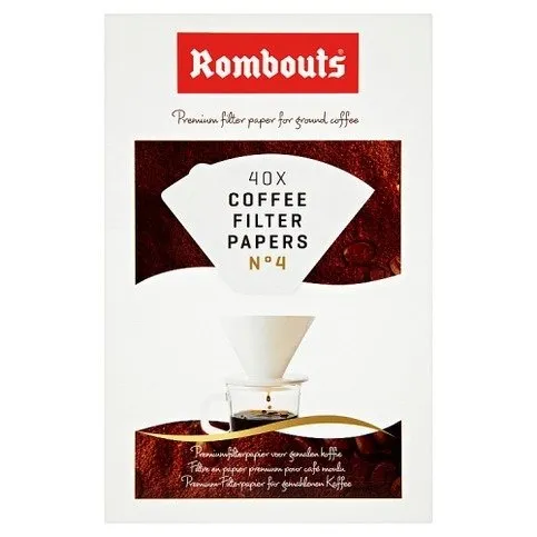 Rombouts 40 Coffee Filter Papers No4