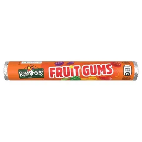 Rowntree's Fruit Gums Sweets Tube 48g
