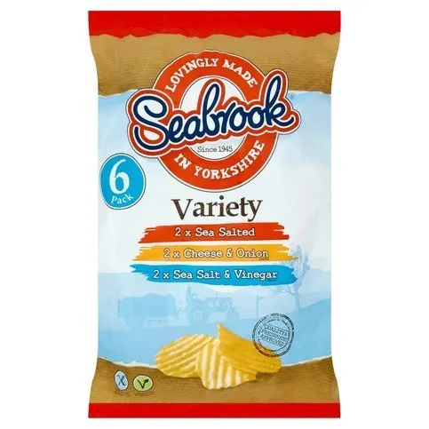 Seabrook Variety 6 Pack 6 x 25g