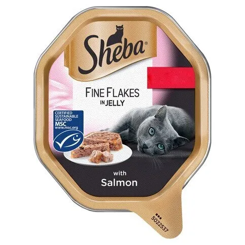 Sheba Fine Flakes Salmon in Jelly 85g