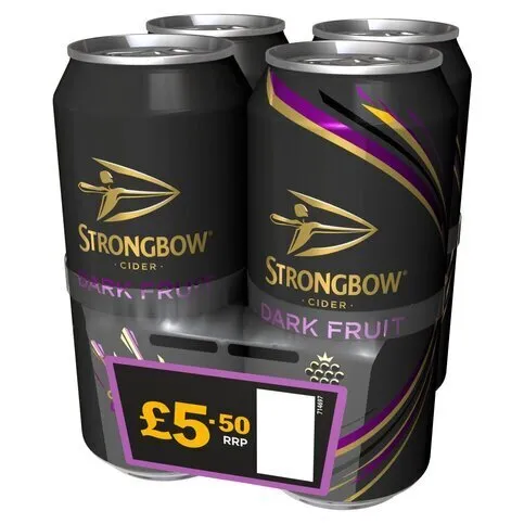 Strongbow Dark Fruit Cider 4 x 440ml Cans