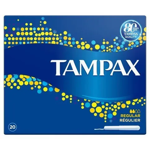 Tampax Regular Tampons With Cardboard Applicator X 20