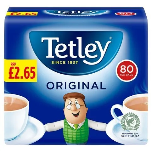 Tetley Original Tea Bags 80 Pack