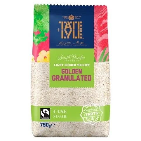 Tate & Lyle Fairtrade South Pacific Inspired Golden Granulated Cane Sugar 750g