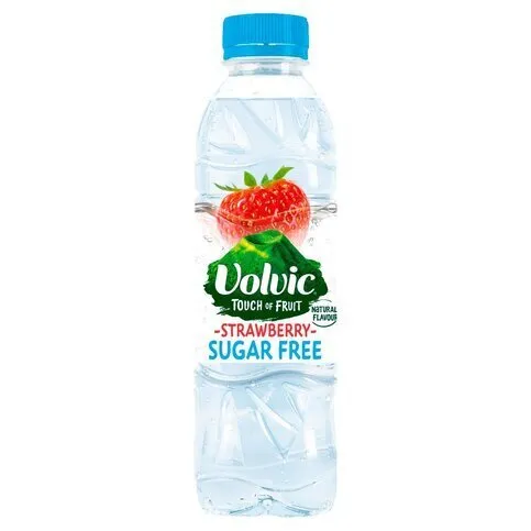 Volvic Touch of Fruit Sugar Free Strawberry Natural Flavoured Water 500ml