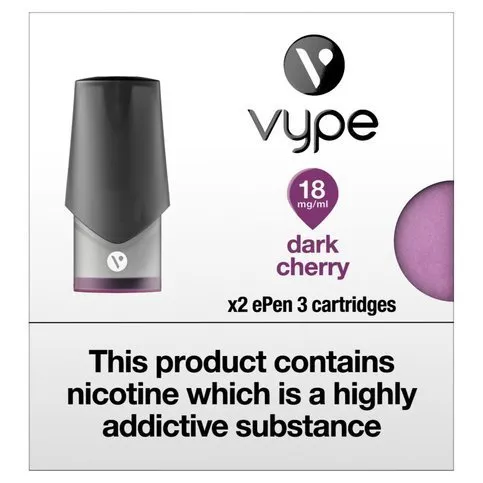Vype ePen 3 Cartridges: Dark Cherry 18mg