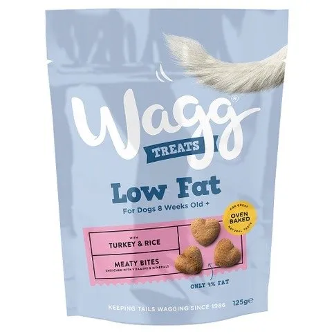 Wagg Low Fat Treats with Turkey & Rice 125g