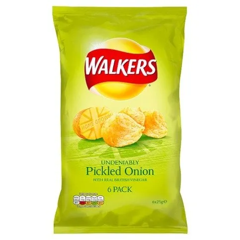 Walkers Pickled Onion Multipack 6 x 25g