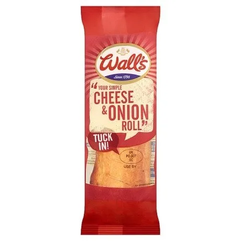 Wall's Your Simple Cheese & Onion Roll 130g