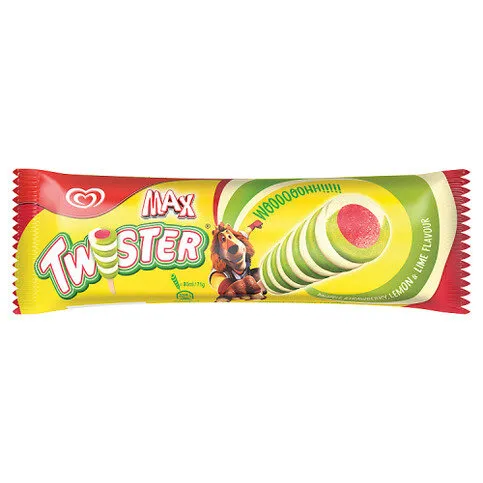 Twister Pineapple, Strawberry, Lemon & Lime Flavour Ice Cream Lolly 80ml