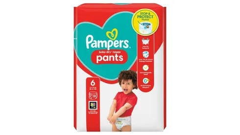 Pampers Baby-Dry Nappy Pants Size 6 19's