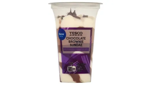 Tesco Chocolate Brownie Sundae 125g