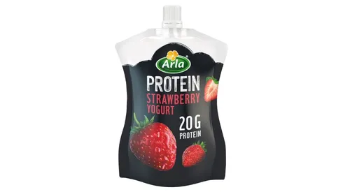 Arla Protein Strawberry Yogurt Pouch 200g