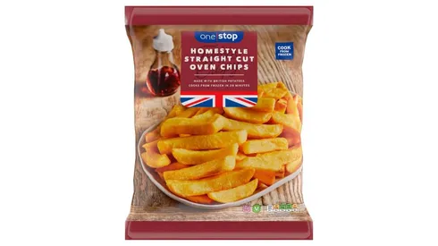 One Stop Homestyle Straight Cut Oven Chips 950g