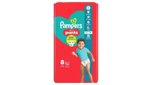 Pampers Baby-Dry Nappy Pants Size 8 14's
