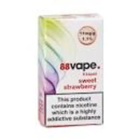 88 Vape E-liquid Sweet Strawberry 10ml