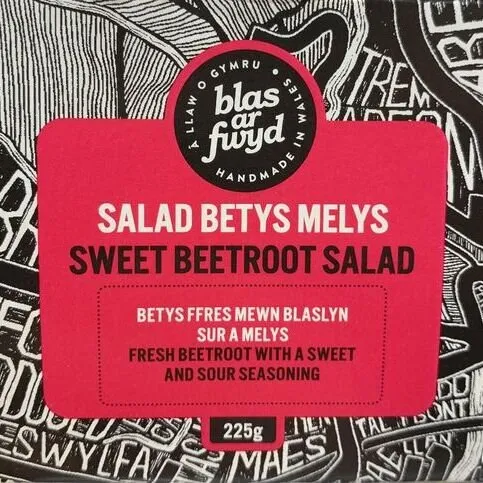 Blas Ar Fwyd Sweet Beetroot Salad 225g