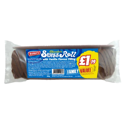 Bobby's Swiss Roll Chocolate 300g