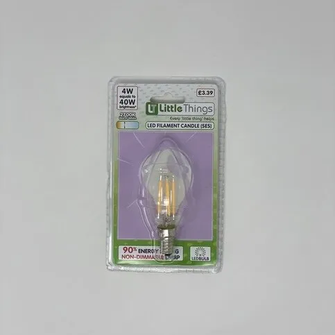 CANDLE LED-F (SES) 4W (2700K) PM£3.39 (E103)