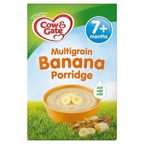Cow & Gate Banana Wholegrain Porridge Baby Cereal 200g