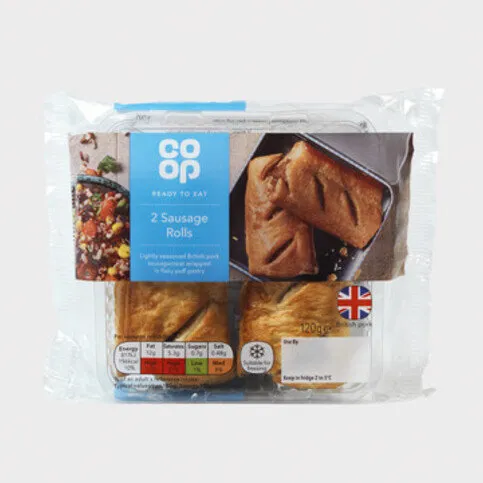 Co Op 2 Sausage Rolls 120g