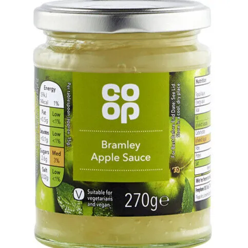 Co-op  Bramley Apple Sauce 270g