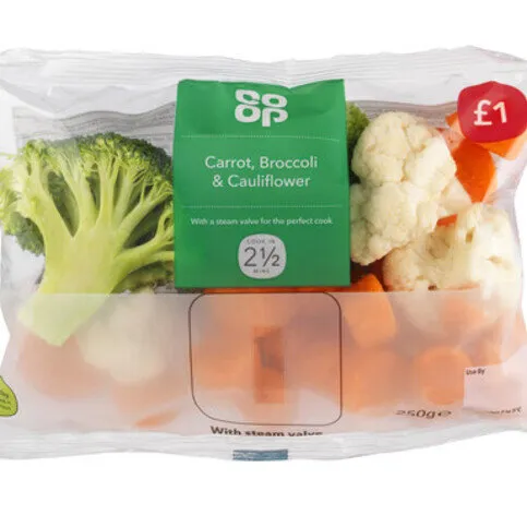 Co-op Carrot, Broccoli & Cauliflower 250g