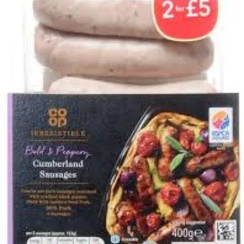 Co-Op Irresistible Cumberland Sausages 400g