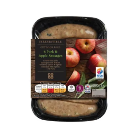 Co-op Irresistible Pork & Apple Sausages 400g
