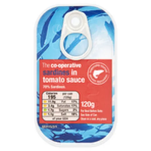 Co-op Sardines in Tomato Sauce 120g