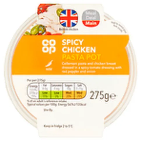 Co-op Spicy Chicken Pasta Pot 275g
