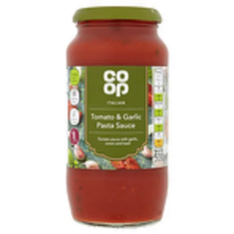 Co-op Italian Tomato and Garlic Pasta Sauce 500g