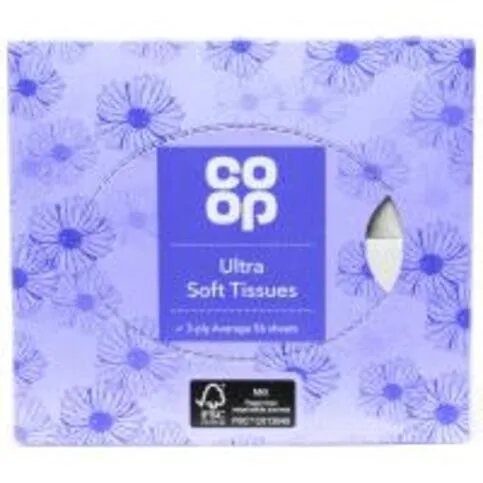 Co-op Ultra Soft Balm Tissues 72 Sheets