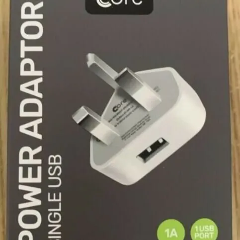 Core Power Adaptor White Single