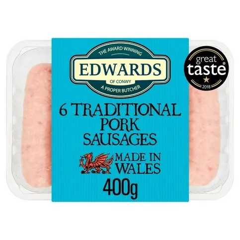 Edwards Of Conwy 6 Traditional Sausages